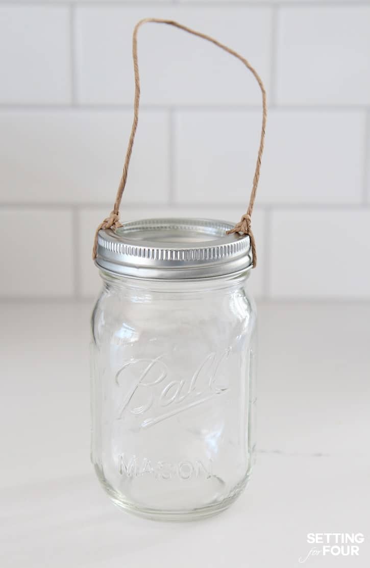 DIY Hanging Mason Jar