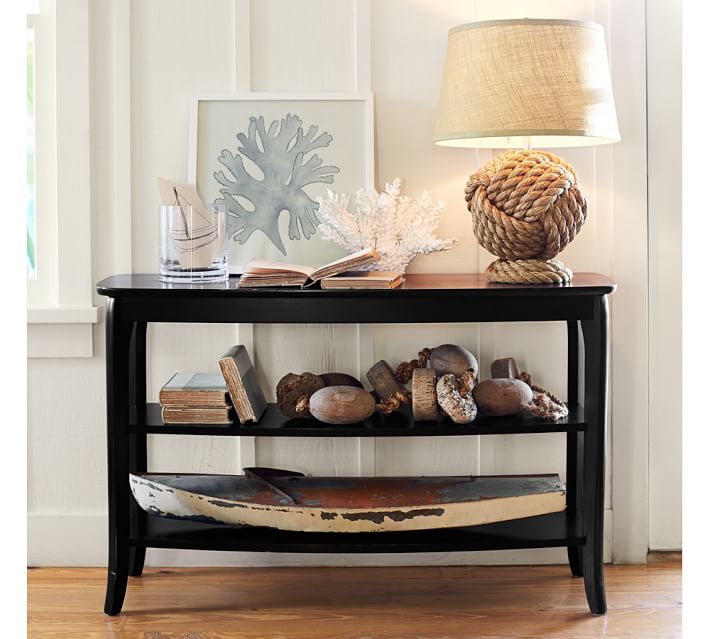 DIY Faux Coral Console Table Decor Idea