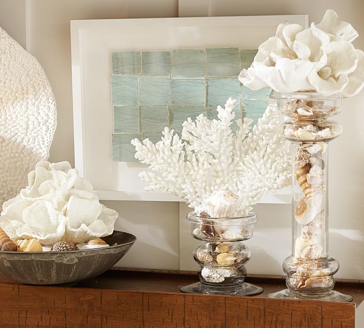 Decorate Shelves with Faux Coral