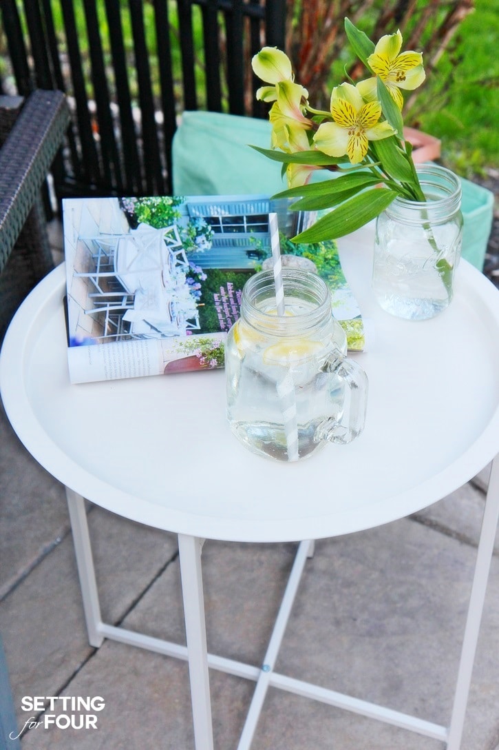 Outdoor deck decor.