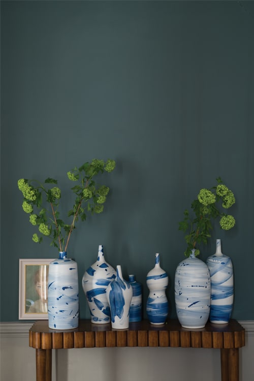 See the latest home paint color trends and ideas! Farrow and Ball Inchyra Blue