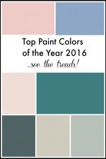 Top Paint Colors of the Year for 2016 - see the top paint companies popular color picks of the year! Here are all of the hot new color trends and amazing inspiration for your next DIY Decor paint projecTop Paint Colors of the Year for 2016 - see the top paint companies popular color picks of the year! Here are all of the hot new color trends and amazing inspiration for your next DIY Decor paint project! Color your home in style!t! Color your home in style!