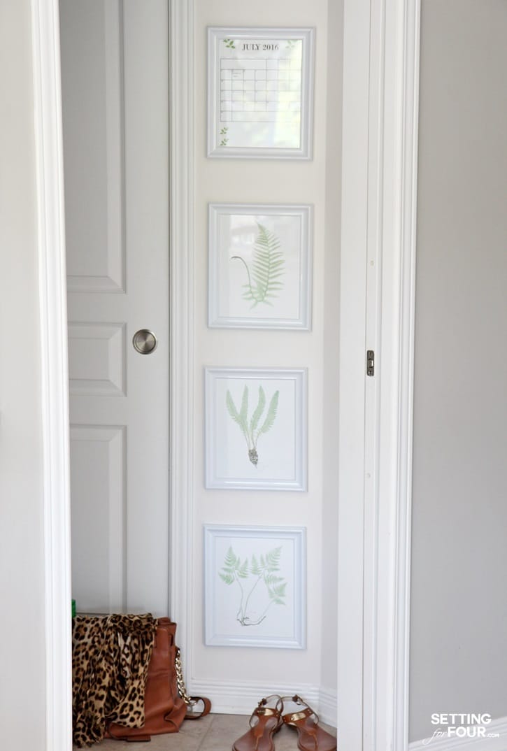 Do you have a blank wall space that's begging for some pattern, color and visual interest? Make a Gallery Wall of Botanical Prints! This easy DIY gallery wall idea is the perfect way to decorate a tall, narrow wall and adds a pretty touch of nature to your space! I'll show you how to make it!