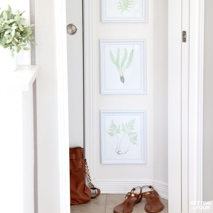 GORGEOUS! Easy DIY Gallery Wall of FREE fern prints!