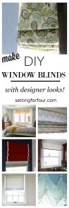 Make these affordable and stylish DIY window blinds and shades for your home! Gorgeous DIY decor ideas to give your rooms a designer look!