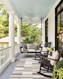 Haint Blue Paint Color Porch Ceiling color idea