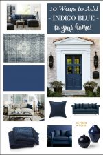 10 amazing ways to add color trend Indigo Blue to your home: 10 Paint color ideas and home decor ideas that will update your space. Such a stylish, timeless and comfortable blue color!