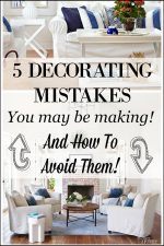 Eeek! You could be making big decorating mistakes right now that are making your home look cluttered and messy! See how you can avoid making them with these 5 useful decor tips and examples of rooms that show you just how these mistakes can be corrected! Great decorating tricks!