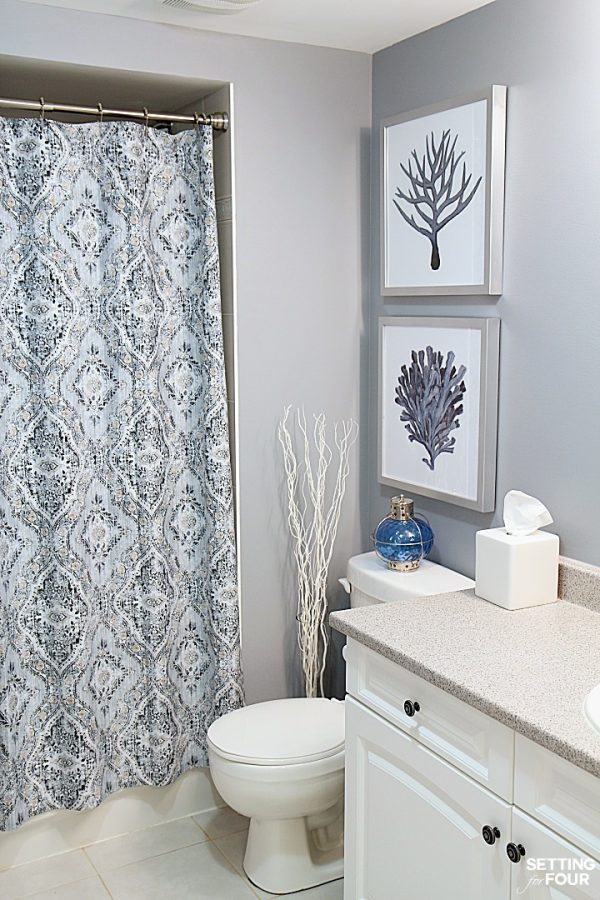 Height Measurements and How To Hang Pictures In A Bathroom Setting