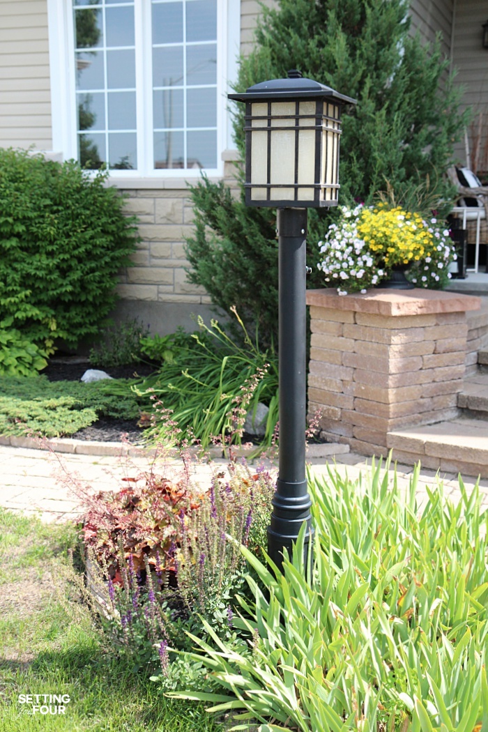 How to disguise a lamp post and make it add to the curb appeal of your home!