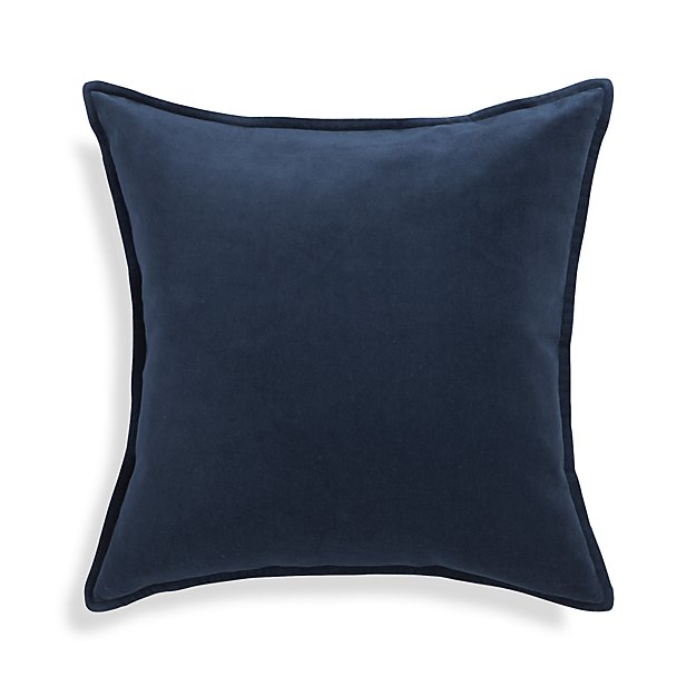 Indigo Blue Velvet Pillow - I'm crushing on this velvet pillow! T he color...the texture!