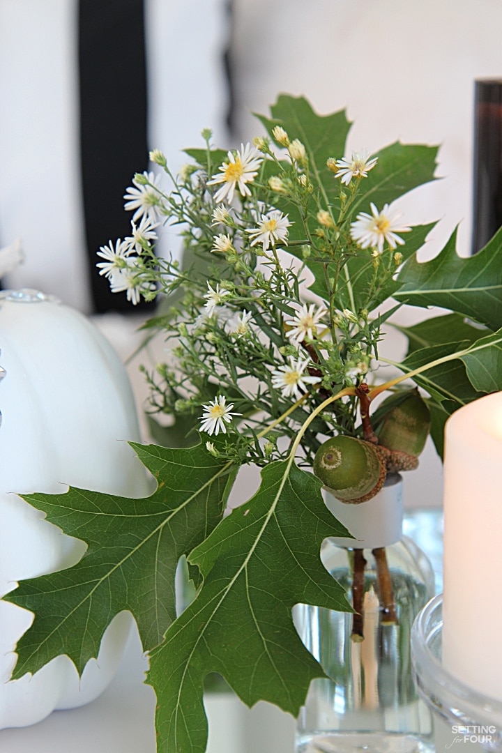 Flower Bouquet Decorating Idea for Fall. Great idea for wedding reception tables!