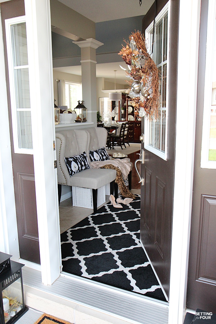 Welcome to my Fall Home Tour Part 2 - my Fall Front Porch! See my Fall porch and foyer!