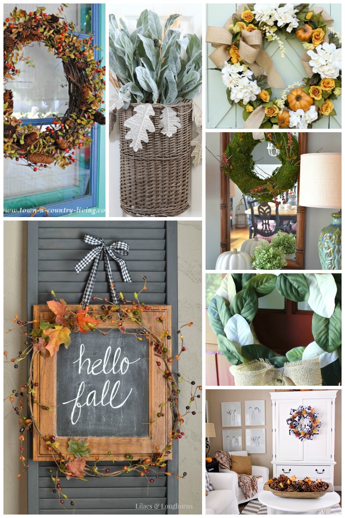 7 Fabulous DIY Fall Wreaths for your front door! Love these!