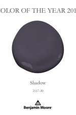 For your home: Looking for a paint color to paint your next room? See why I love Shadow BM 2117-30: Benjamin Moore's Color of the Year 2017 and how it looks in real rooms!
