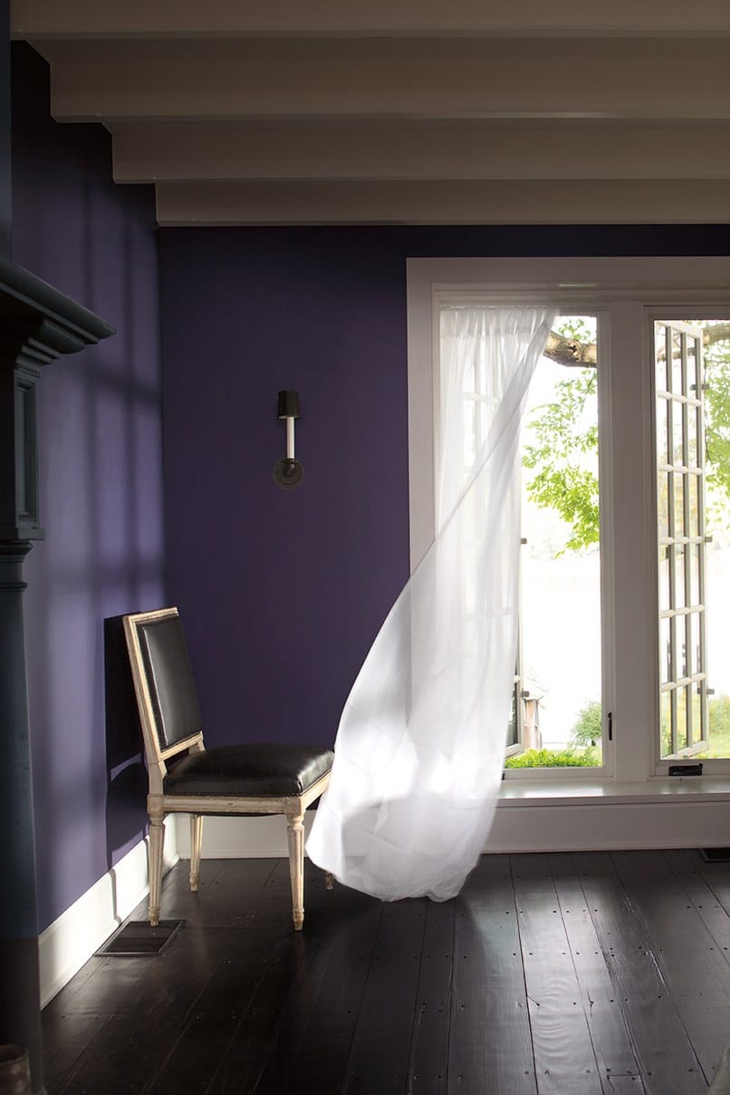 Paint Color Inspiration! Benjamin Moore Color of the Year: Shadow. This deep rich plum color is gorgeous!