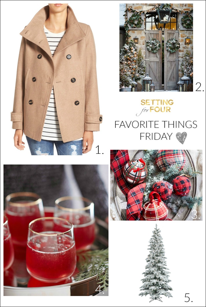 See my Favorite Things Friday for the home and fashion! My picks this week will help you finish your holiday gift shopping - see the sales! - and are all about keeping you warm and stylish this winter, entertaining in style and festive home decor for Christmas!