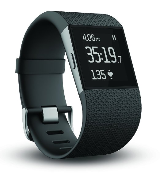 Fitbit Surge Fitness Superwatch - cool gift idea for men! Does the man in your life like to keep fit or would like to amp up his fitness routine? This sleek watch is a GPS watch, fitness tracker and heart rate monitor