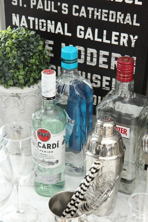 How to Style a Bar Cart For The Holidays Setting For Four Interiors