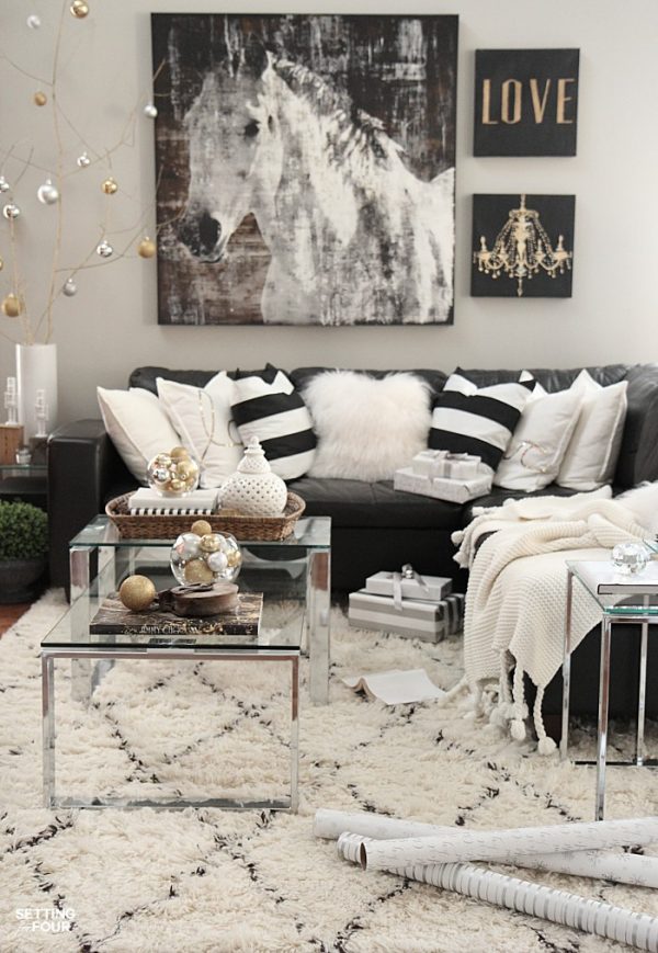 Neutral and Elegant Christmas Home Tour - Setting For Four Interiors