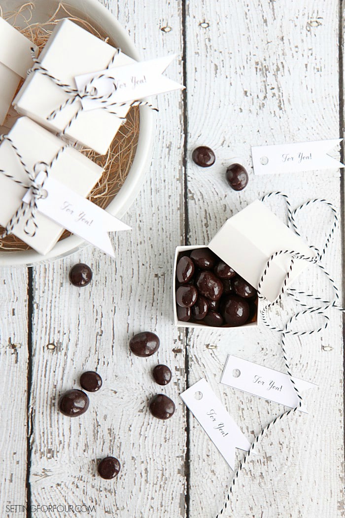 DIY Chocolatey Favor Boxes - For Gifts