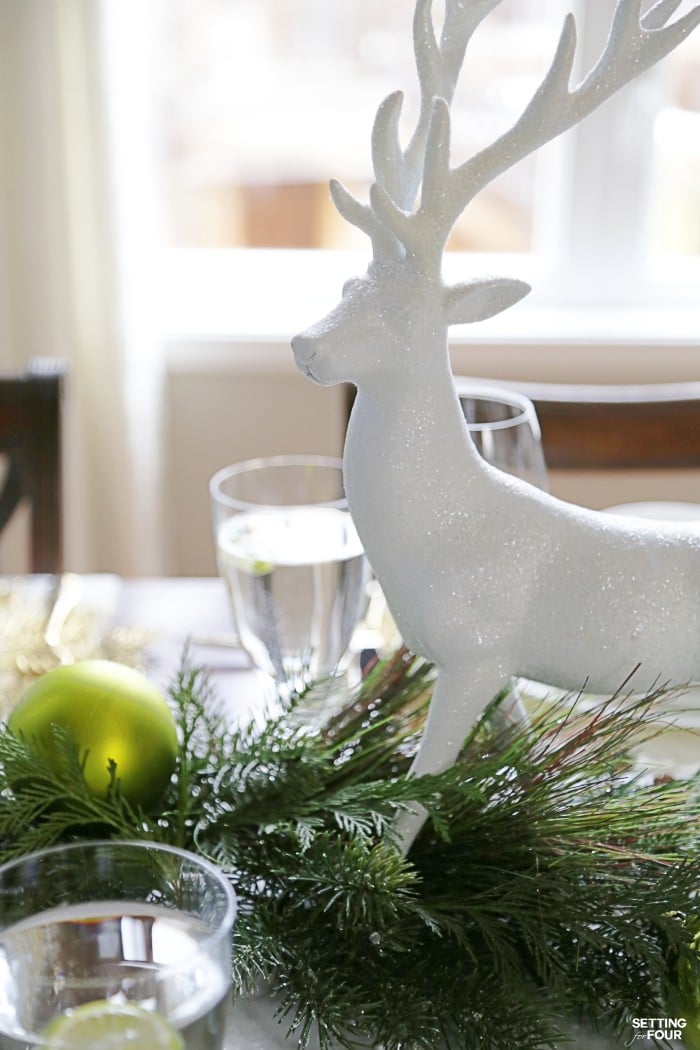 Holiday home decor idea and Design lesson! How to make an elegant Christmas Table Centerpiece in just 4 steps!