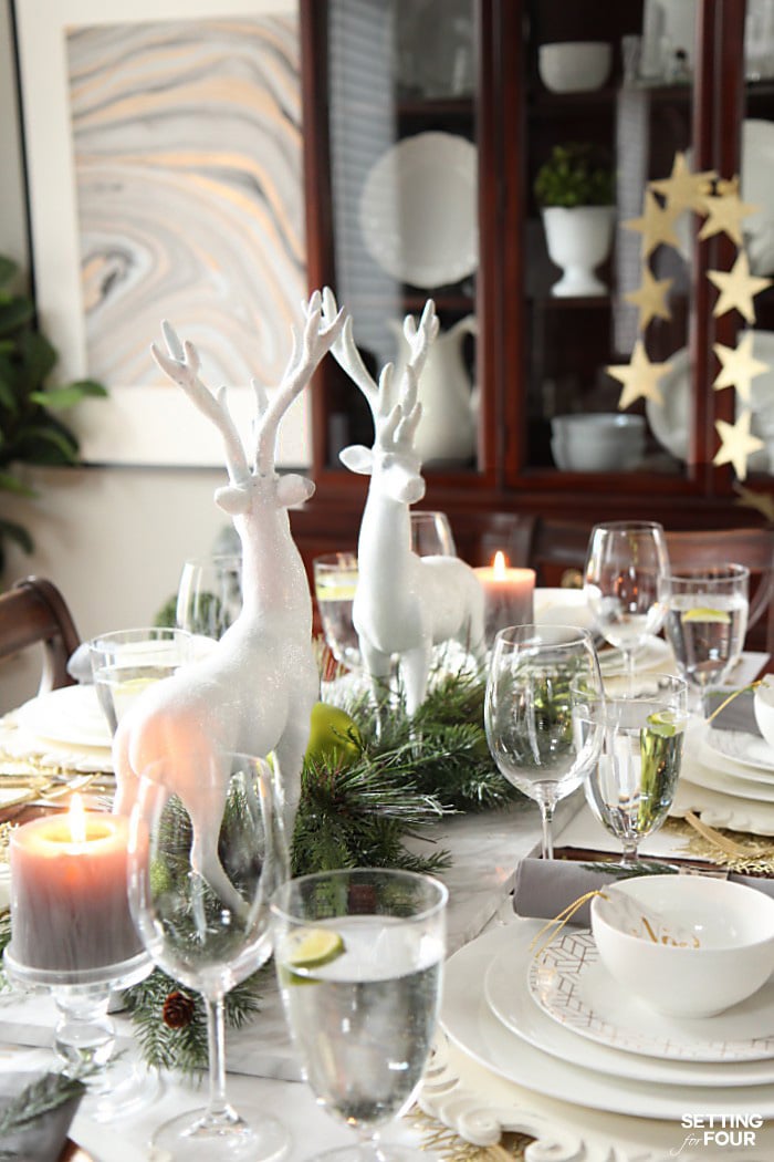 How to Decorate a Holiday Centerpiece - see the design lesson to make this!