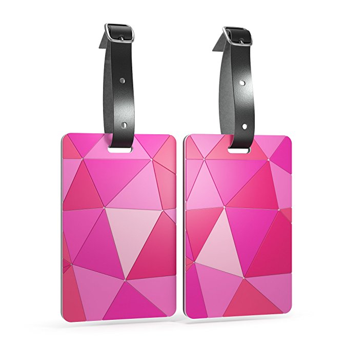 Luggage Tags - Set of 2: You'll be able to identify your luggage in a jiffy with these beautiful luggage tags in a gorgeous geometric print and a bright pop of color!