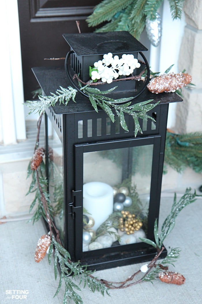 Holiday home decor ideas: See my Neutral and Elegant Christmas Home Tour and my Christmas lantern decorating tips!