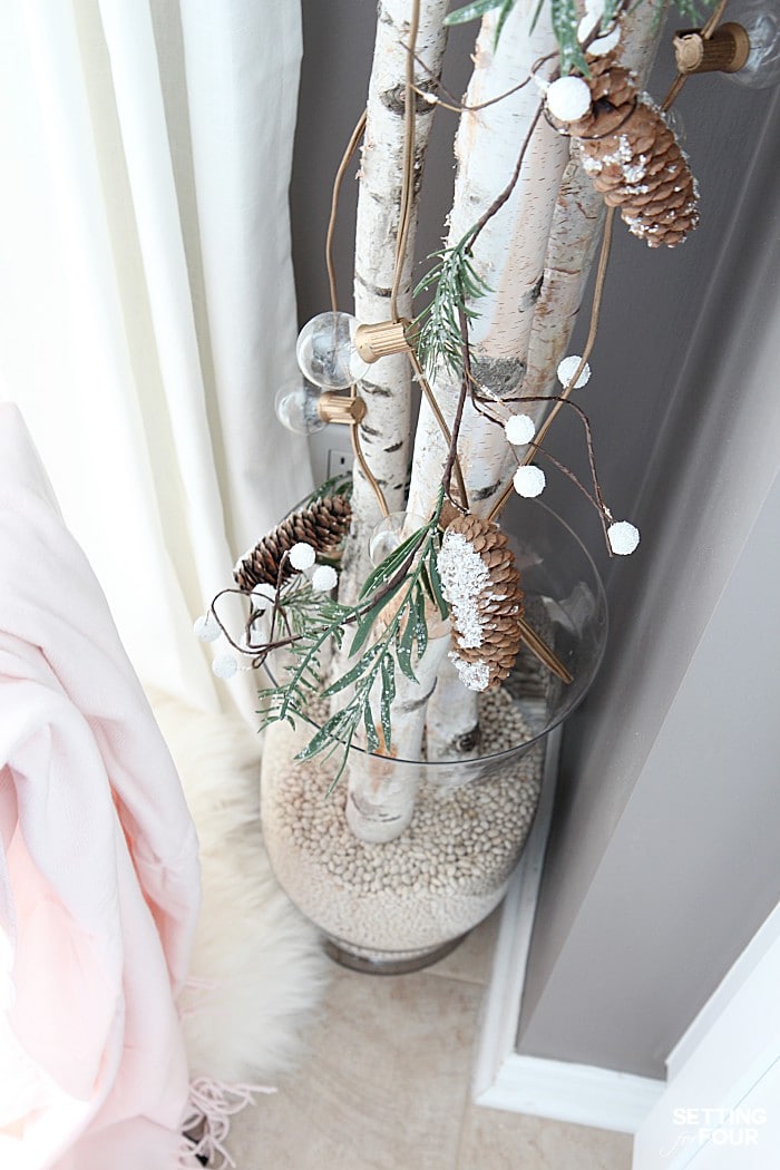 10 Minute Winter DIY Decorating Birch Branches Idea - Setting For Four  Interiors