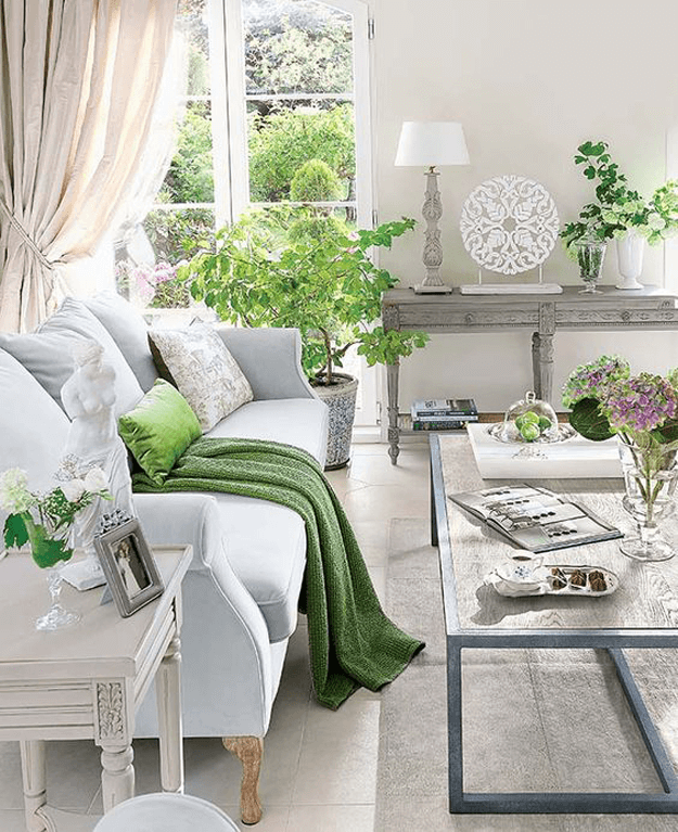 How To Decorate With Pantone Color Of The Year GREENERY! See all of the gorgeous ways you can update your home with this latest color trend - Greenery! Room ideas, furniture, wall paint colors, decor accents and more! 