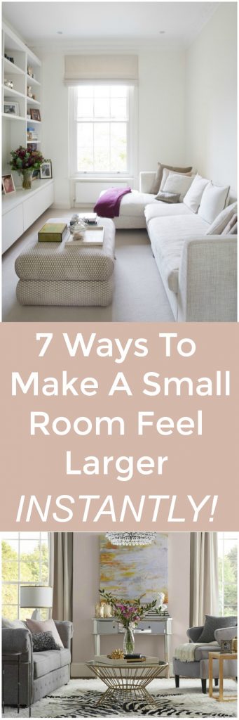 7 ways to make a small room feel LARGER instantly!