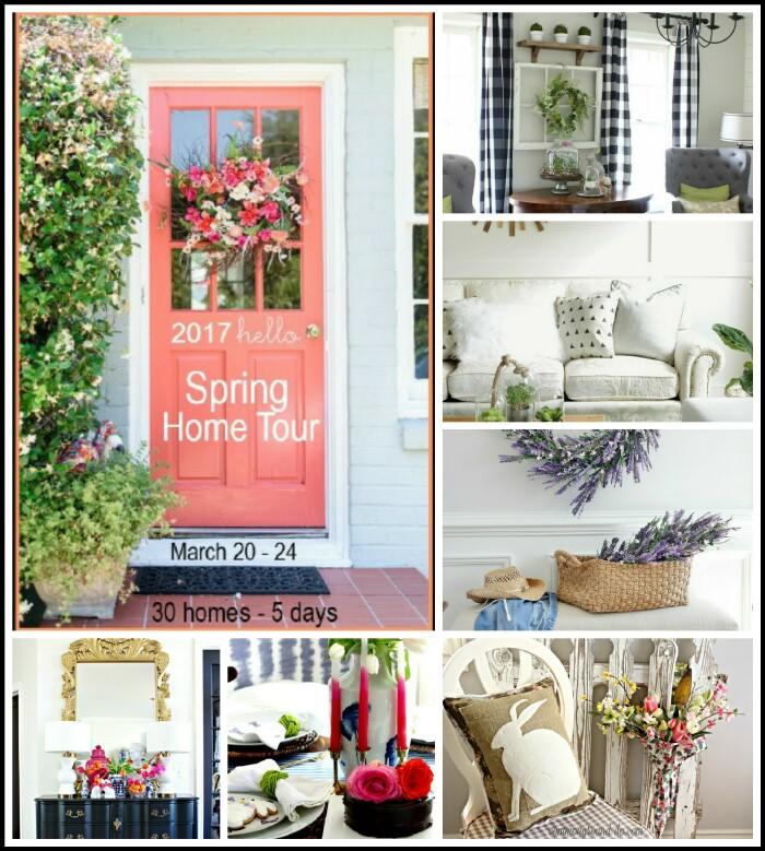 See 6 Spring Home Tours - gorgeous Spring decorating ideas using Spring color and Spring flowers!