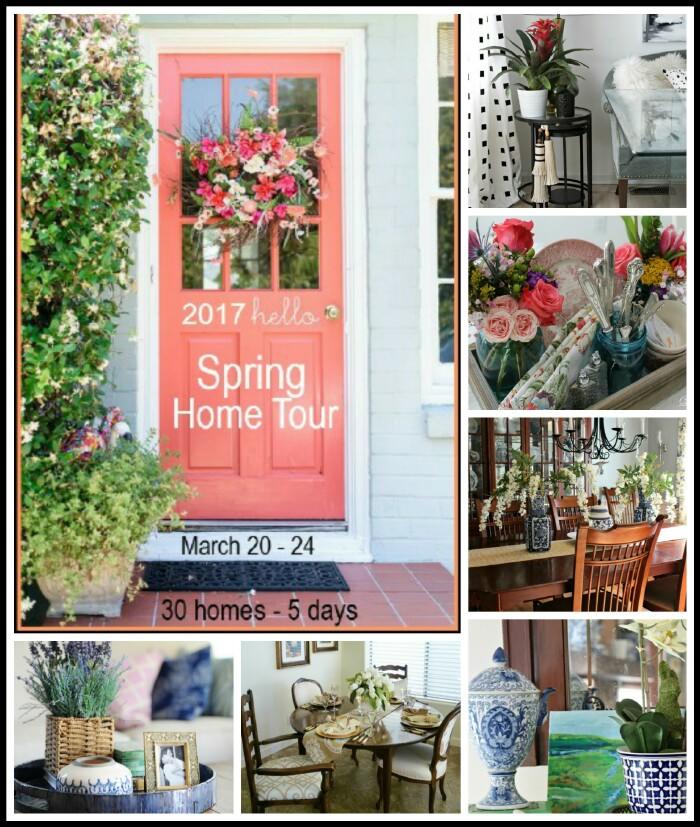 See 6 Spring Home Tours - gorgeous Spring decor ideas using Spring color and flowers!