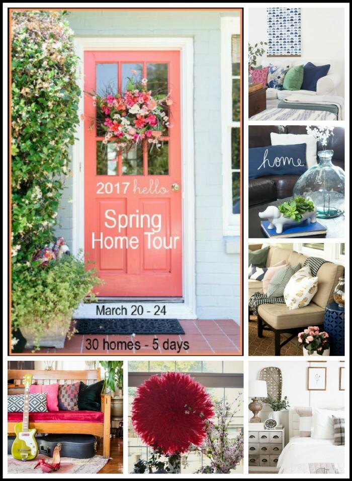 Get tons of Spring design and home decor inspiration and see these 6 beautiful Spring home tours! Celebrate spring in the home with Spring bouquets, table settings and room decor ideas.