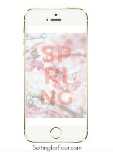 FREE Spring floral art print and phone wallpaper! You can print it and frame it for your art gallery wall and also use it for your phone and iPad wallpaper!