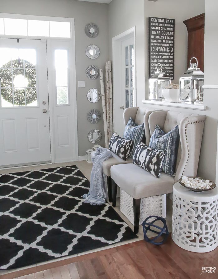 Like this look? Check out the complete Decor and Furnishings Resource List for this beautiful Foyer to see where you can get these items for your home!