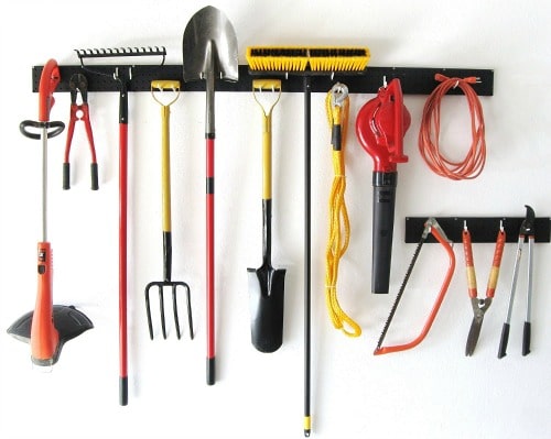 10 Plus Handy and Clever Outdoor Storage Solutions - A tool hanger rack is a must!