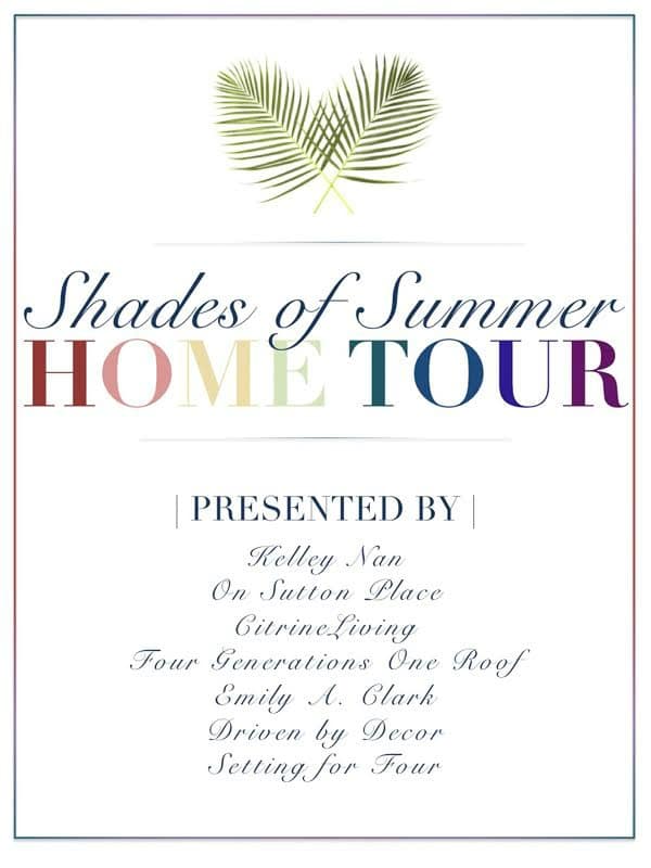 Shades of Summer House Tours: See 7 talented design bloggers summer home tours, decorating ideas and color schemes.