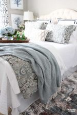 Guest Room Refresh - bedroom decor ideas. blue and white, cozy, elegant, transitional, coastal decorating, interiors