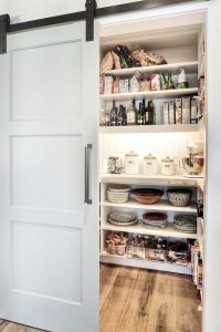 Pantry Design Ideas with Rolling Door