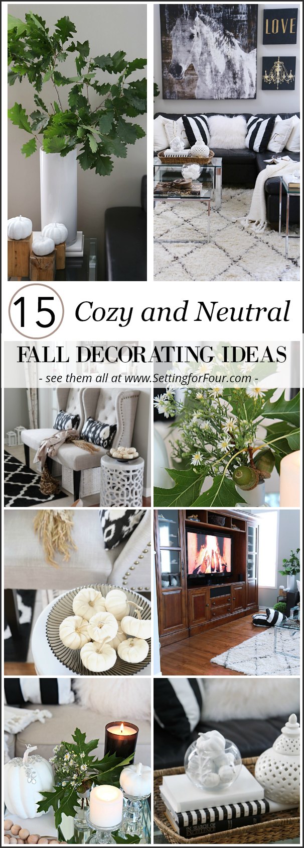 See these 15 Cozy and Neutral Fall Decorating Ideas that will bring a warm and inviting look to your house without a lot of effort. See how you can bring the softer side of fall to your home with these non-orange decor ideas.