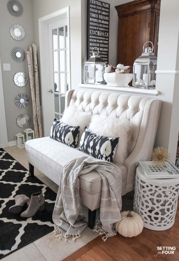 Elegant Fall Entryway Decor Ideas Setting For Four Interiors