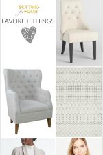 See my Home Decor, Furniture and Fashion Favorites for FALL!! I'm also sharing BIG SALE and SHOPPING COUPON CODES to save money! Add some coziness to your home and closet for autumn. Beautiful Pumpkins, tufted chairs, gray rug, gray cardigan, bow tie sleeve blouse.