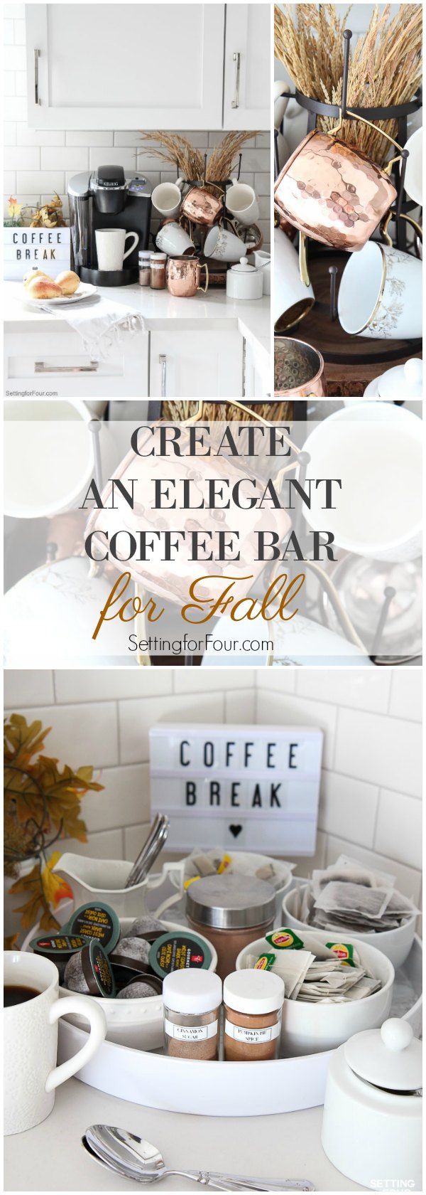 An Elegant Kitchen Coffee Bar Idea For Fall Setting For Four An Elegant Kitchen Coffee Bar Idea For Fall Setting For Four