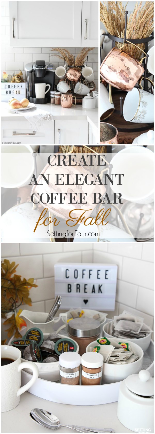 Early Fall Coffee Bar Ideas For Small Spaces - StoneGable