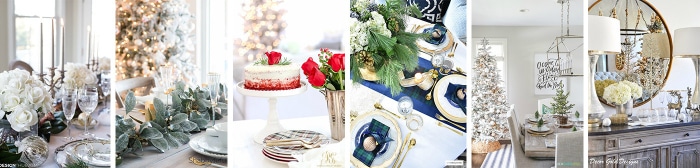 Love this! See how to create these 6 Beautiful Christmas Table Decor Ideas! Easy DIY entertaining idea for the home.