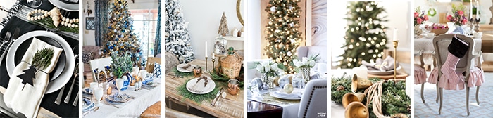 Love this! See how to create these 6 Beautiful Christmas Table Decor Ideas! Easy DIY entertaining idea for the home.