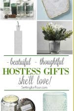 Need to pick up a hostess gift for the holidays to wow the hostess? Check out these 10 Beautiful Hostess Gift Ideas She'll Love! Being a great guest means being thoughtful and appreciative of the invite. Give her a beautiful hostess gift that she'll love - You'll want one for yourself too! These also make great stocking stuffer ideas, so pick up a few for the holidays and stash away to gift later!