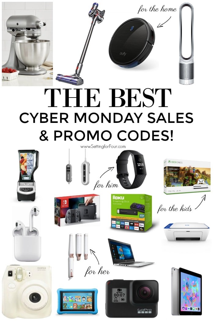 Check out this HUGE LIST of Cyber Monday Sales and PROMO CODES. Finish your Christmas gift shopping! Electronics, tech, games, home decor, fashion for him, her, kids. #cybermonday #electronics #savings #deals #online #shopping #budget #sale #onlineshopping